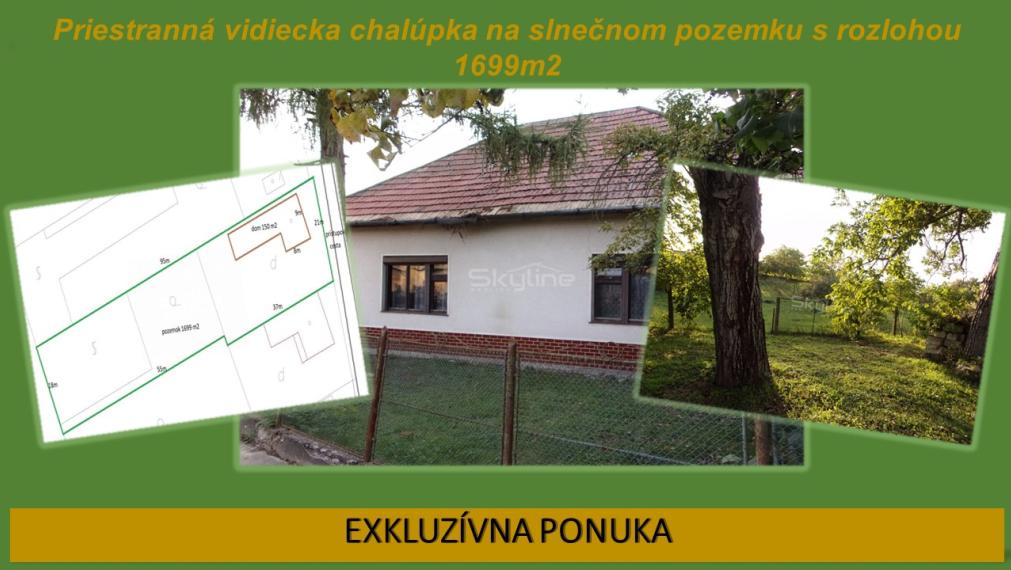 REZERVOVANÉ!!Útulný vidiecky domček 150m2 na pozemku s rozlohou 1699m2 v obci Plavé Vozokany