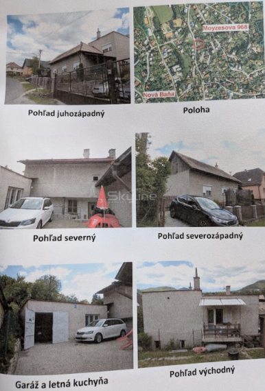 Exkluzívny predaj 5 izbový rodinný dom, vhodný ako investícia, pozemok 656 m2, Nová Baňa