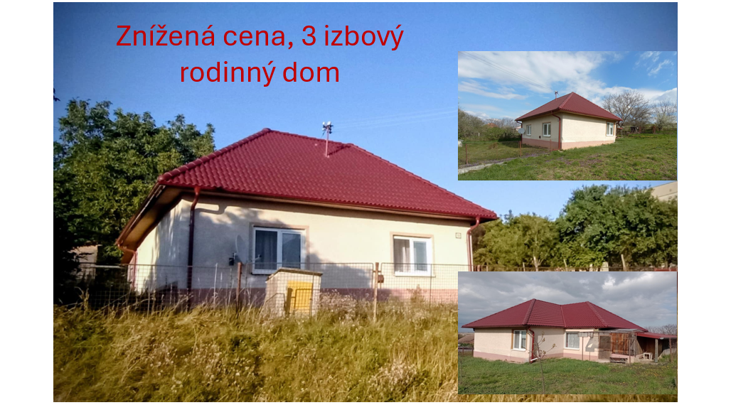 Znížená cena!!! predaj 3 izbový rodinný dom, tichá lokalita, Kolta, Nové Zámky