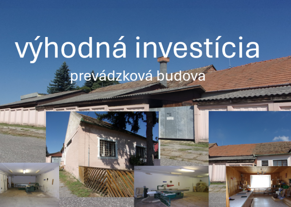 Exkluzívna ponuka - prevádzková budova 400 m2, Plavé Vozokany, Levice