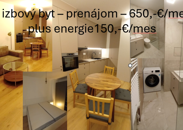 Prenájom 2izb byt v rezidencii Riviéra, Nitra