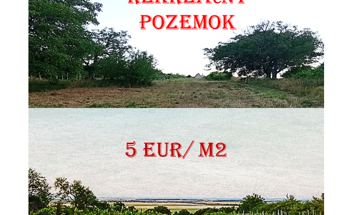 EXKLUZÍVNY predaj - rekreačný pozemok 2950 m2, Čaka, Levice.