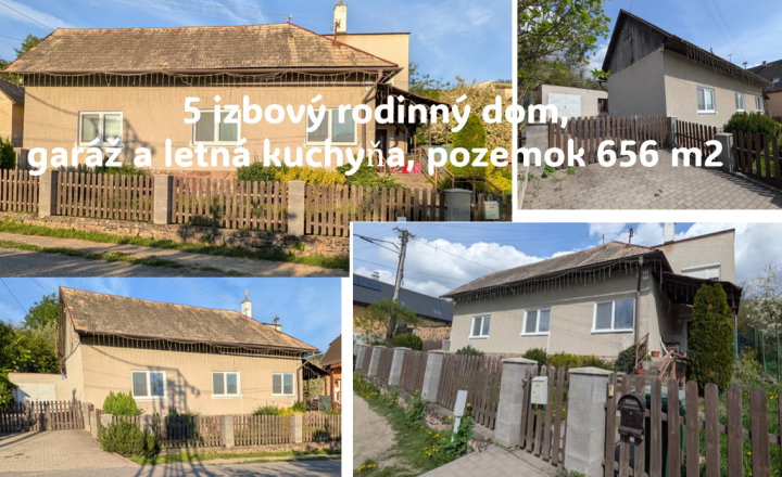 znížená cena, exkluzívny predaj 5 izbový rodinný dom, vhodný ako investícia, pozemok 656 m2, Nová Baňa